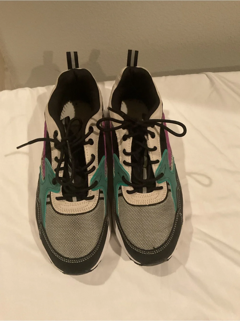 Fila Men's Teal Purple Black Athletic Sneakers Hiking